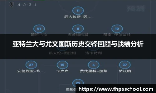 亚特兰大与尤文图斯历史交锋回顾与战绩分析